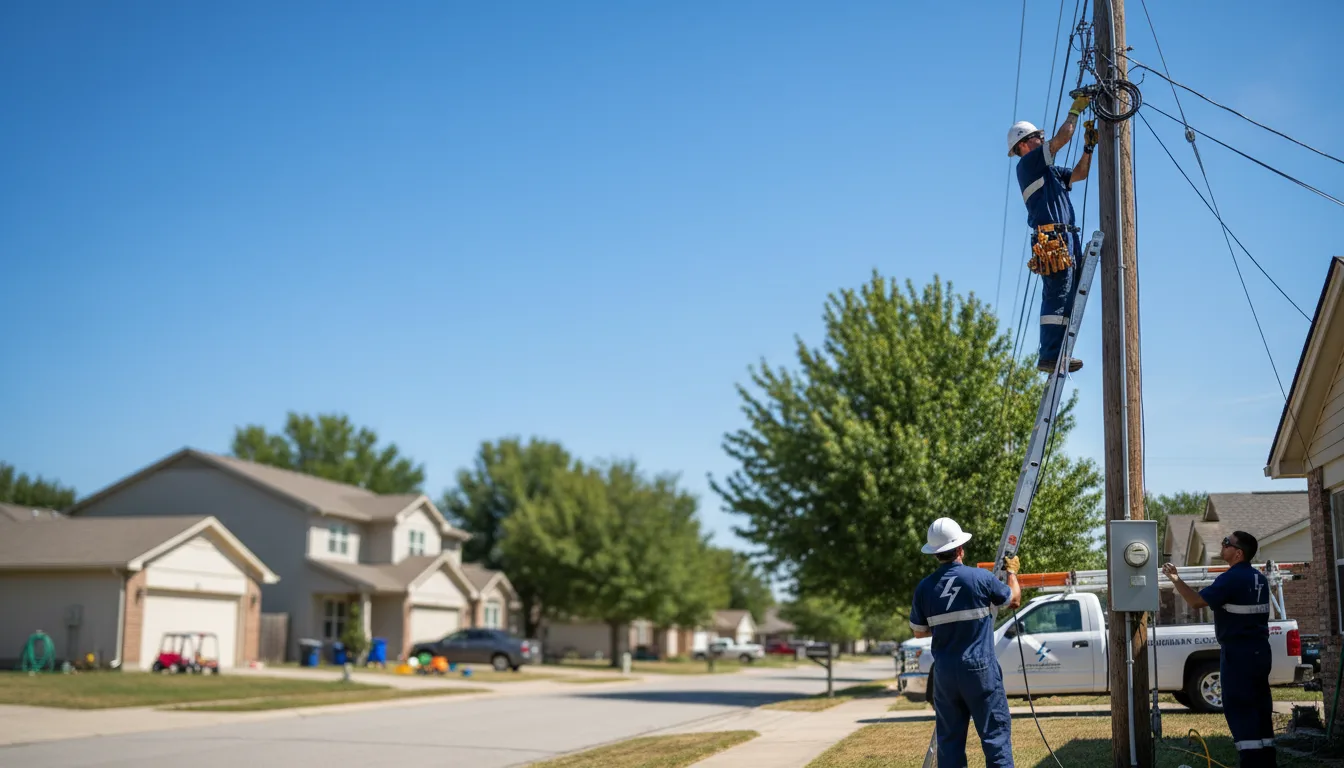 Residential electrician providing installation services in Bryants Store, KY